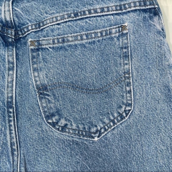 Lee Jeans Straight Leg Regular Fit Mom Jeans High Waisted Vintage Denim Pants - Picture 10 of 10